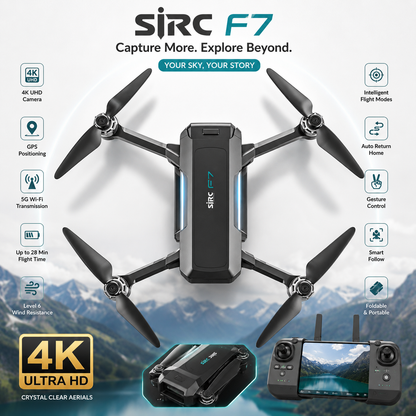 Smart Drone Camera 4K HD | Foldable WiFi FPV Drone | Aerial Photography & Video Recording Drone for Beginners and Professionals
