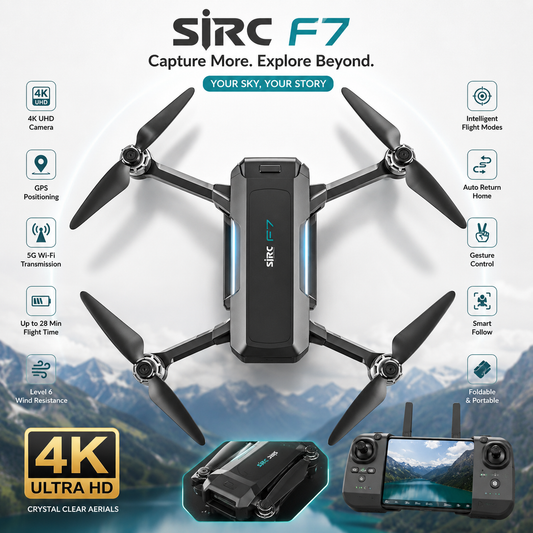 Smart Drone Camera 4K HD | Foldable WiFi FPV Drone | Aerial Photography & Video Recording Drone for Beginners and Professionals