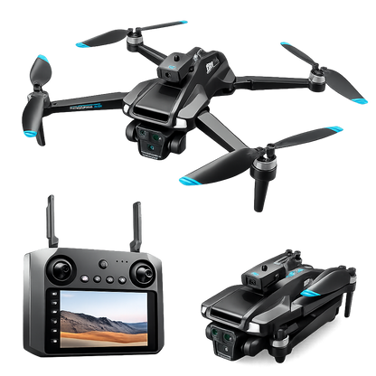 4K HD Camera Foldable Drone with Remote Control, WiFi FPV, Altitude Hold, One-Key Takeoff & Landing, Long Flight Time